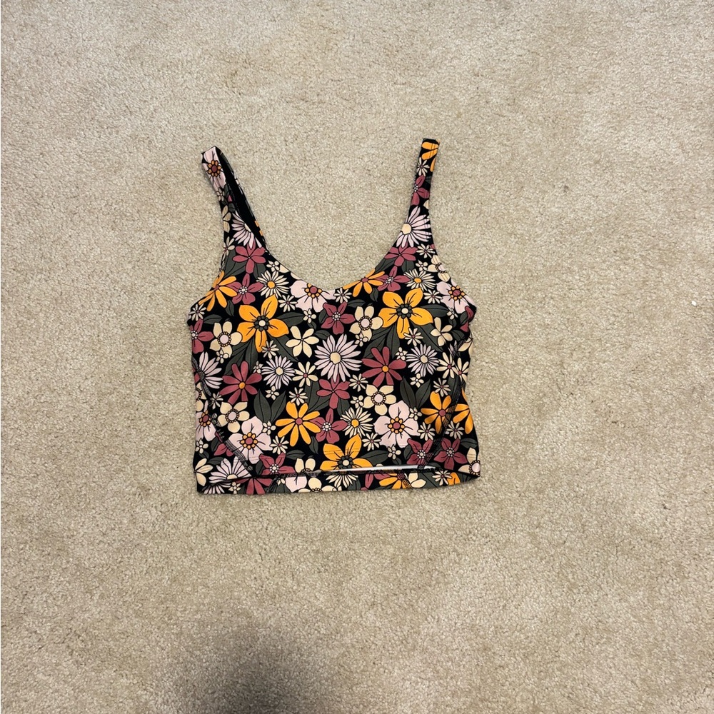 Gilly Hicks Floral Tank Top - Black and Multicolor - Picture 1 of 3